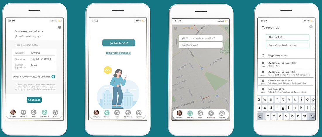 Trusted contacts and route planning.