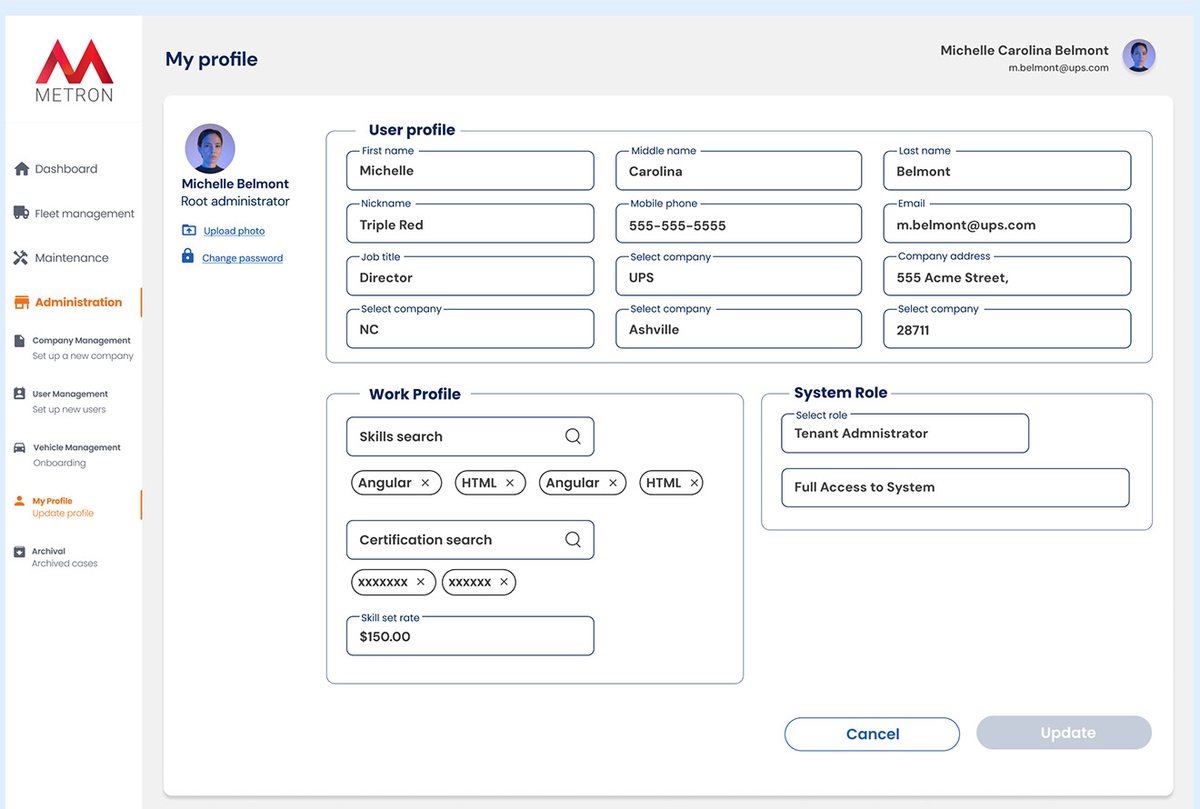 My profile